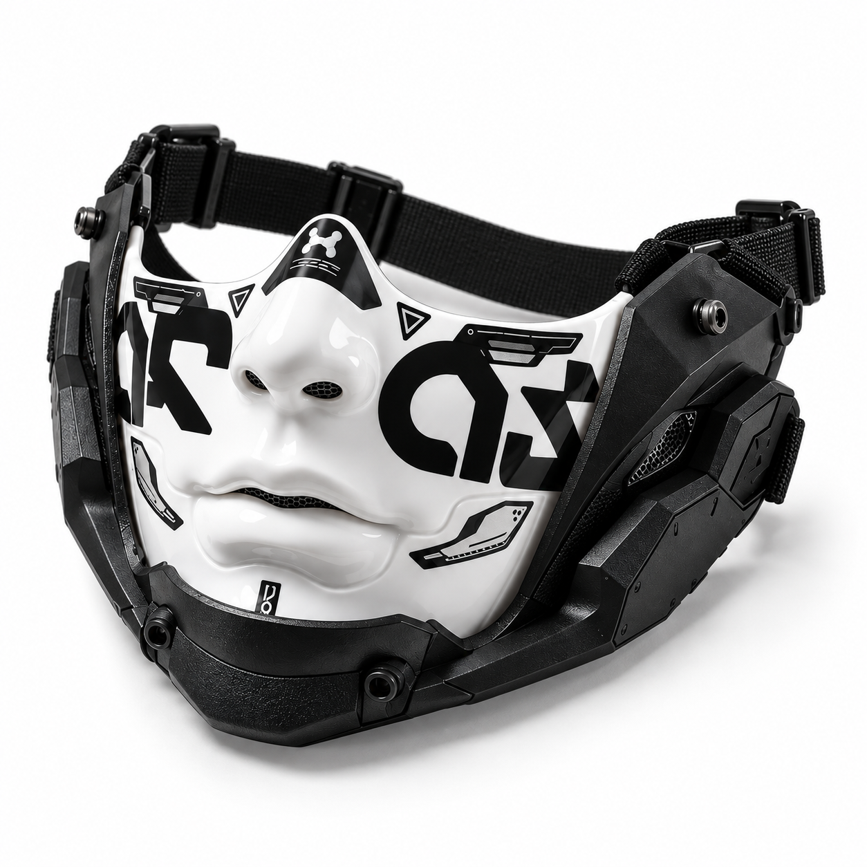 Futuristic Monochrome Tactical Mask (Adjustable) C.