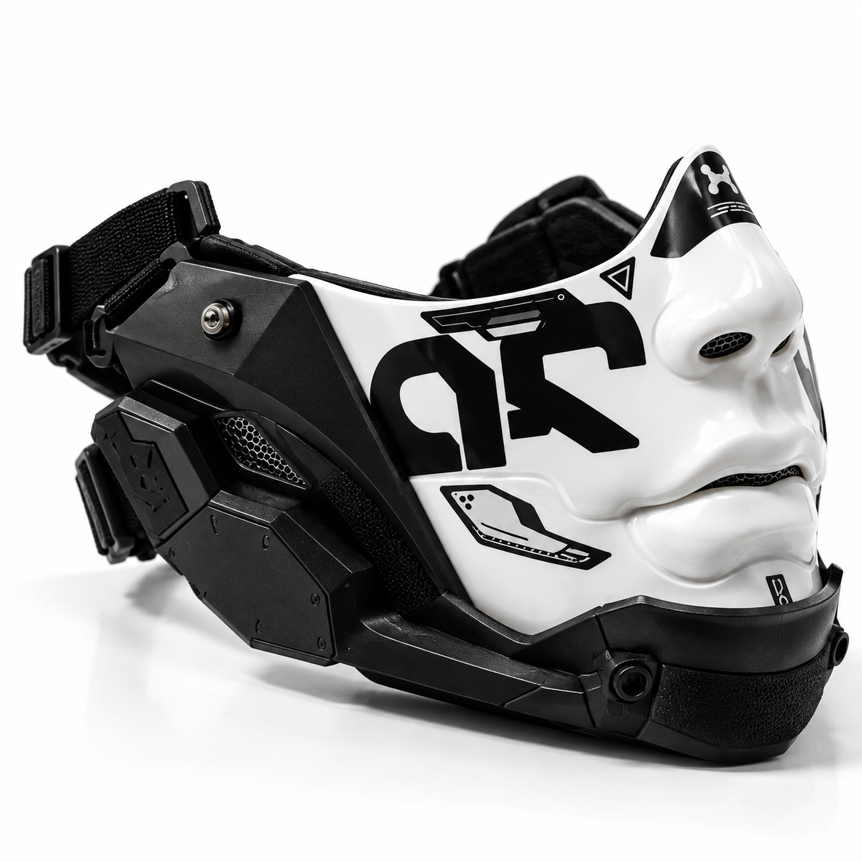 Futuristic Monochrome Tactical Mask (Adjustable) C.