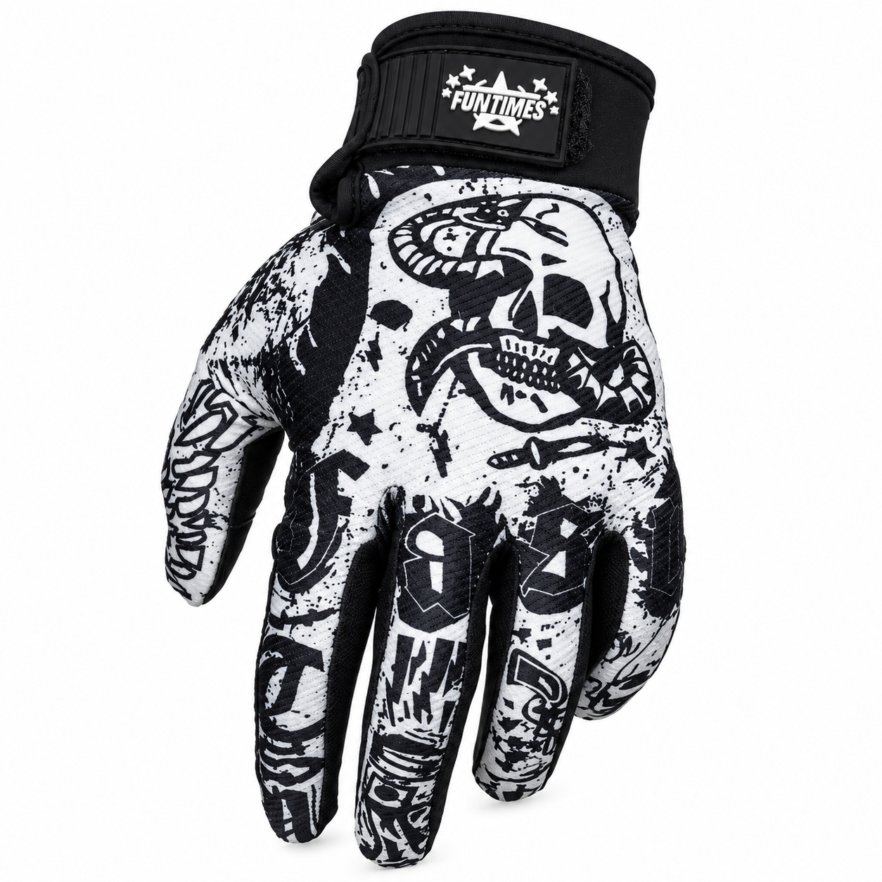 Graffiti Skull Motocross Glove C.